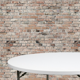 72RD White Plastic Fold Table