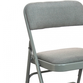 Grey Metal Folding Chair