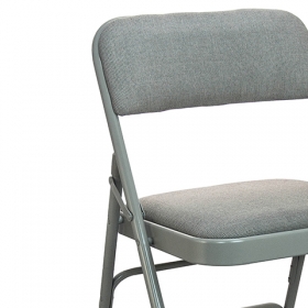 Grey Metal Folding Chair