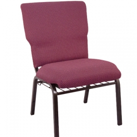 Burgundy Church Chair 21