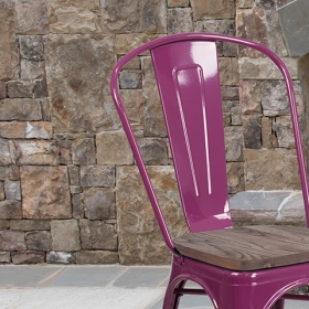 Purple Metal Chair