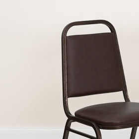 Brown Vinyl Banquet Chair