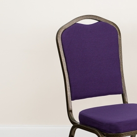 Purple Fabric Banquet Chair