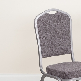 Gray Fabric Banquet Chair