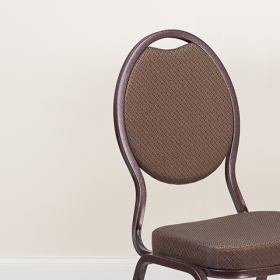 Brown Fabric Banquet Chair