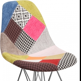 Milan Fabric/Chrome Chair