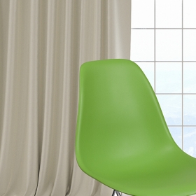 Green Plastic/Chrome Chair