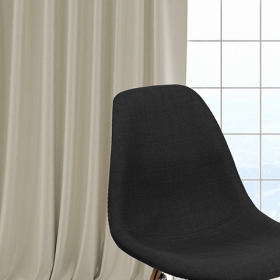 Black Fabric/Wood Chair