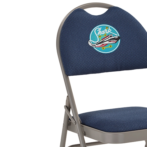 Navy Fabric Folding Chair