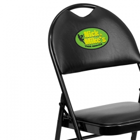 Black Vinyl Folding Chair