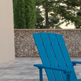 Blue Poly Adirondack Chair
