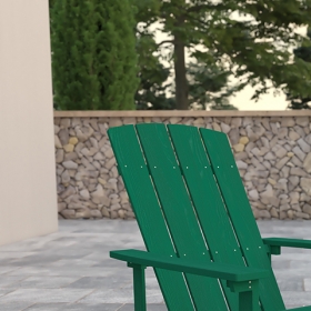 Green Poly Adirondack Chair
