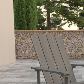 Gray Poly Adirondack Chair