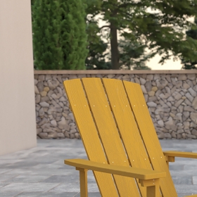 Yellow Poly Adirondack Chair