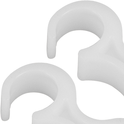 White Plastic Gang Clips