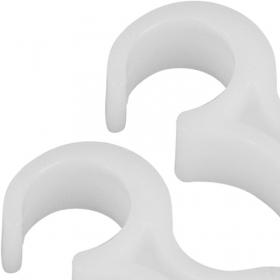 White Plastic Gang Clips