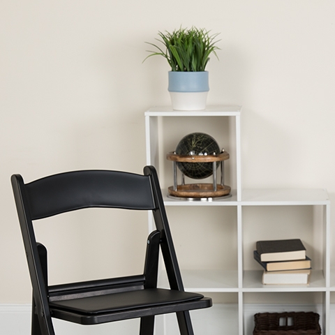 Folding Chair Black Resin