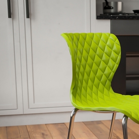 Green Plastic Stack Chair