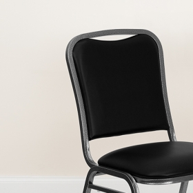 Black Vinyl Banquet Chair