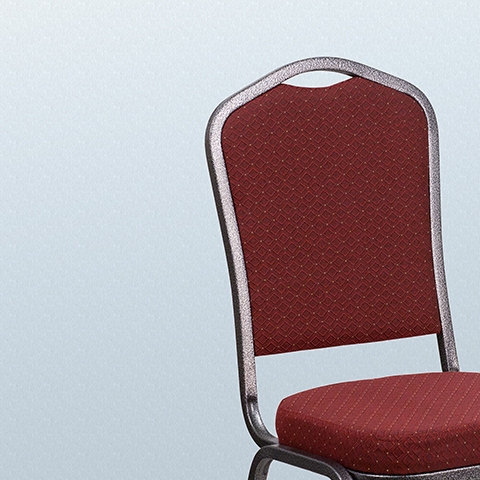 Burgundy Fabric Banquet Chair