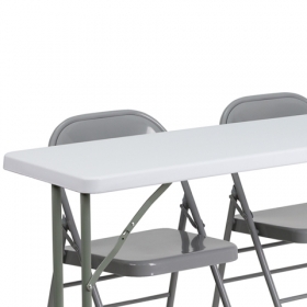 18x60 Table Set-Folding Chairs