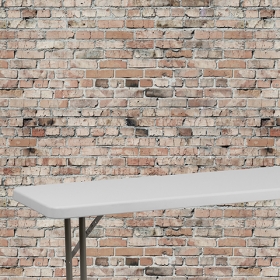 6-Foot White Fold Train Table