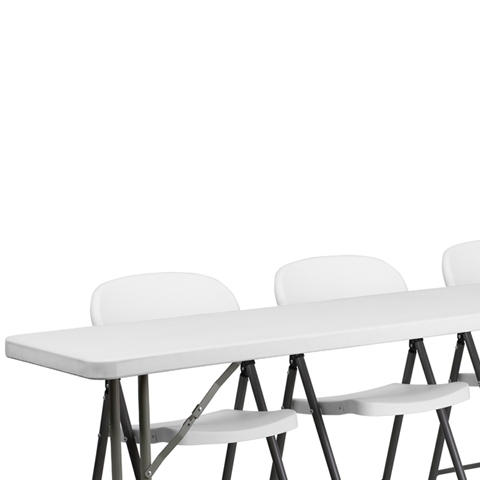 18x72 Table Set-Folding Chairs