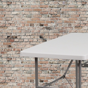 24x48 White Plastic Fold Table