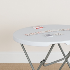 32RD White Plastic Fold Table