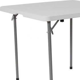 34SQ White Plastic Fold Table