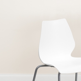 White Plastic Stack Chair