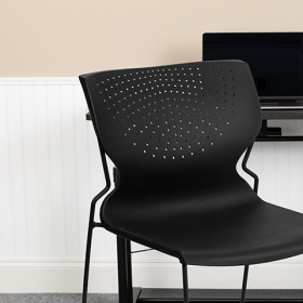 Black Plastic Stack Chair