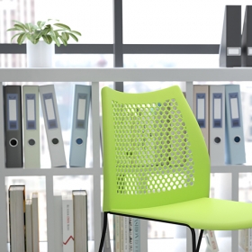 Green Plastic Stack Chair