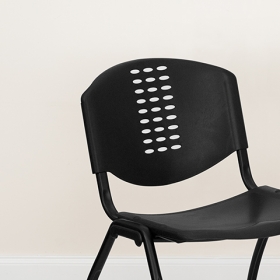 Black Plastic Stack Chair