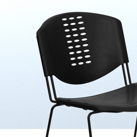 Black Plastic Stack Chair