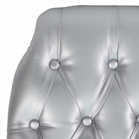 Silver Vinyl Cushion