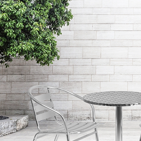 23.5RD Aluminum Table Set
