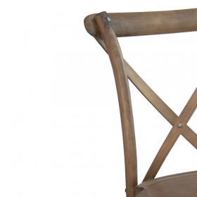 Light Brown X-Back Chair
