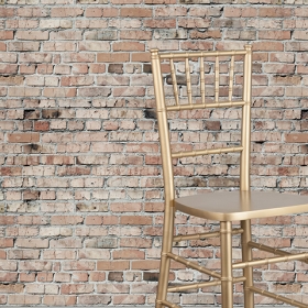 Gold Wood Chiavari Barstool