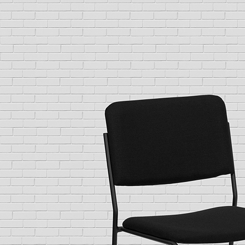 Black Fabric Stack Chair