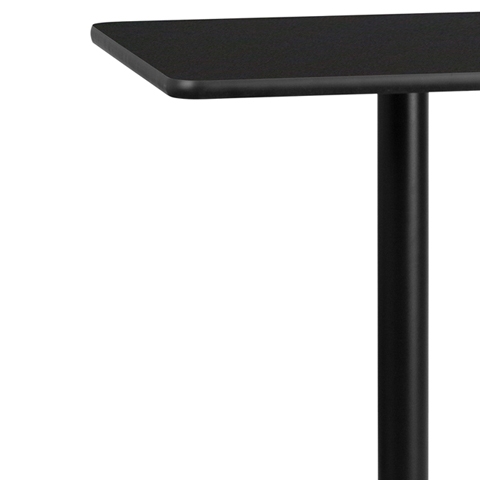 24SQ Black Table-22x22 X-Base