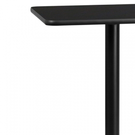 24x30 Black Table-22x22 X-Base