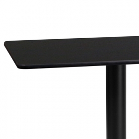 24x42 Black Table-24RD Base