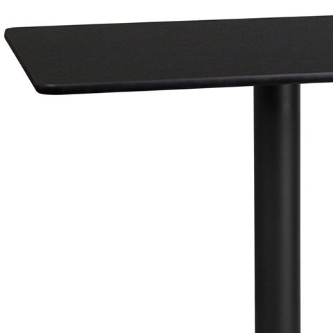 24x42 Black Table-24RD Base