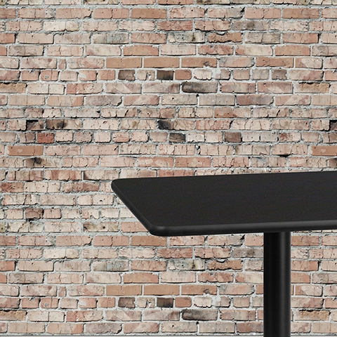 30SQ Black Table-22x22 X-Base