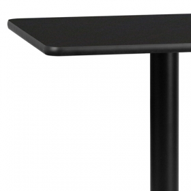 30SQ Black Table-18RD Base