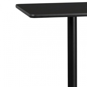 30SQ Black Table-18RD Base