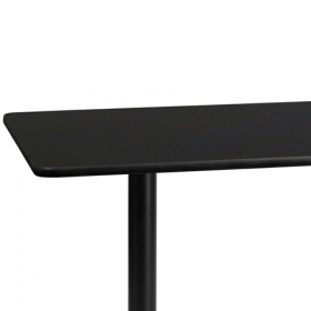 30x60 Black Table-22x22 X-Base
