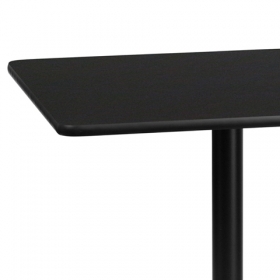 36SQ Black Table-30x30 X-Base