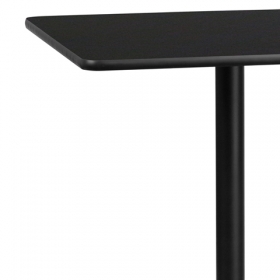 36SQ Black Table-30x30 X-Base